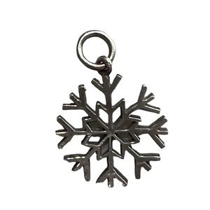 Sterling Silver Snowflake Charm Hallmarked Stamp "925"​